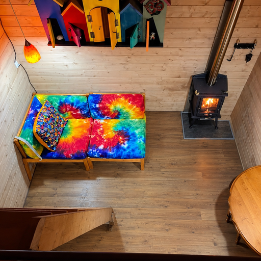 Mini Off-grid cabin interior